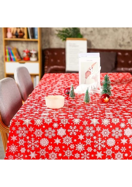 4 x Noel Masa Örtüsü Tek Seferlik Parti (Kırmızı) (Yurt Dışından) fiyatları