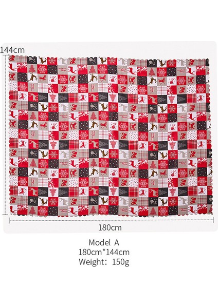 Masa Örtüsü 180X140CM Baskılı (Izgara) (Yurt Dışından)