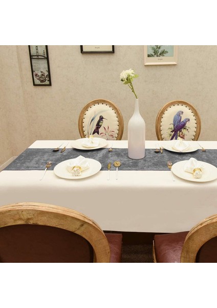 Basit Masa Bayrağı (Gri 35CM*240CM) (Yurt Dışından) fırsatları