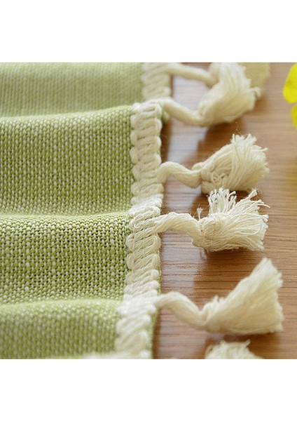 Pamuk-Keten Masa Örtüsü (B Tipi, Çap 90 Cm) (Yurt Dışından) indirimleri