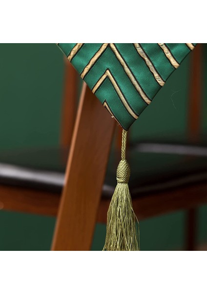 Jakarlı Masa Bayrağı (Yeşil 32*120CM) (Yurt Dışından) fırsatları