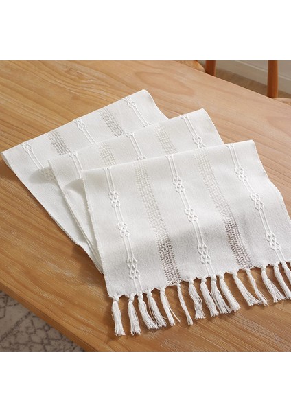 Bambu Masa Bayrağı (Beyaz, 38X183CM) (Yurt Dışından) modelleri