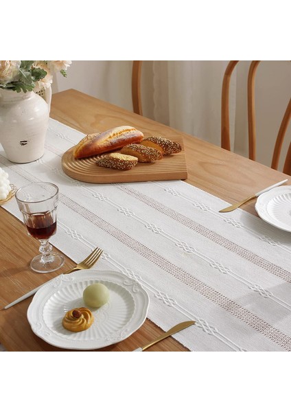 Bambu Masa Bayrağı (Beyaz, 38X275CM) (Yurt Dışından) indirimleri