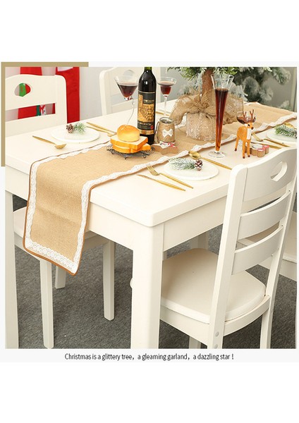 Jüt ve Dantel Masa Bayrağı 30X180CM (Ince) (Yurt Dışından) fiyatları