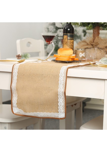 Jüt ve Dantel Masa Bayrağı 30X180CM (Ince) (Yurt Dışından) modelleri