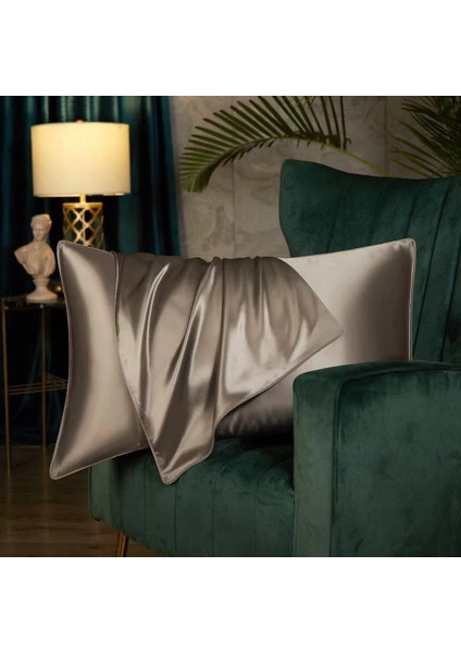 48 x 74 cm Ipek Yastık Kılıfı Kahve (Yurt Dışından)