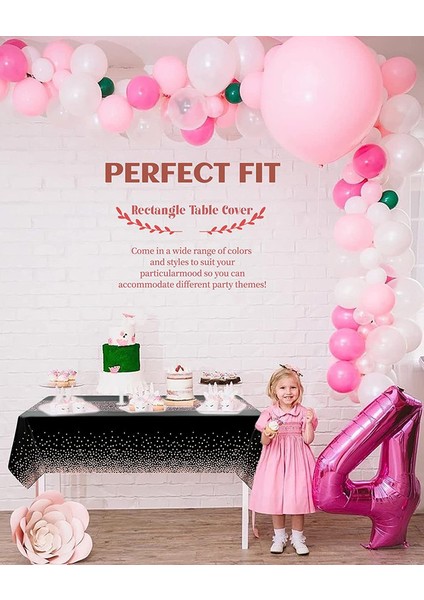 6x 137*274CM Tek Kullanımlık Masa Örtüleri (Siyah Toz B) (Yurt Dışından) fiyatları