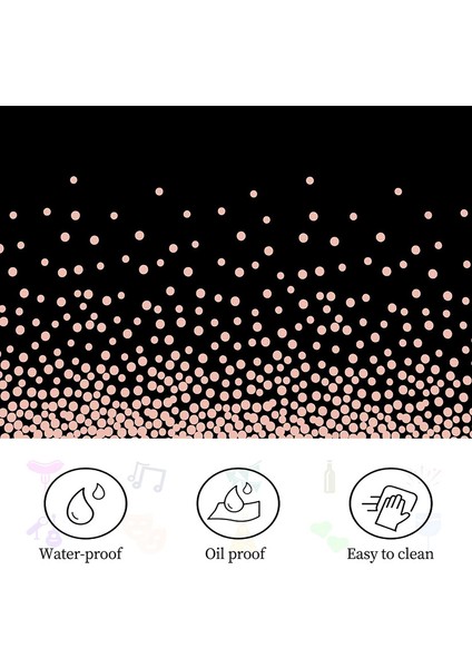 6x 137*274CM Tek Kullanımlık Masa Örtüleri (Siyah Toz B) (Yurt Dışından) fırsatları