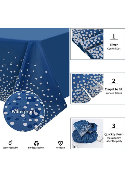 6x 137*274CM Tek Kullanımlık Masa Örtüleri (Gümüş Mavisi) (Yurt Dışından) modelleri