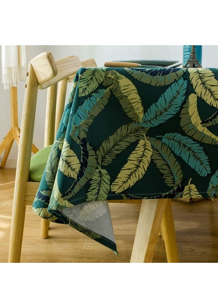 140X180CM Yaprak Desenli Masa Örtüsü (Yurt Dışından)