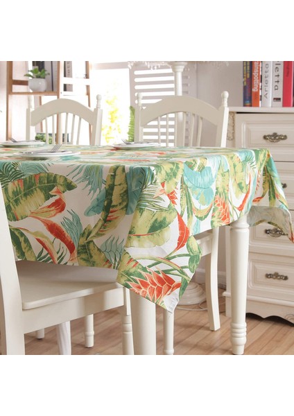Masa Örtüsü 140X180CM Muz Yapraklarından Oluşan Tropikal Desen (Yurt Dışından) fiyatları
