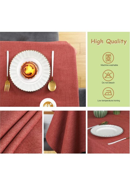 140*240CM Klasik Tarz Masa Örtüsü (Tuğla Kırmızısı) (Yurt Dışından) indirimleri