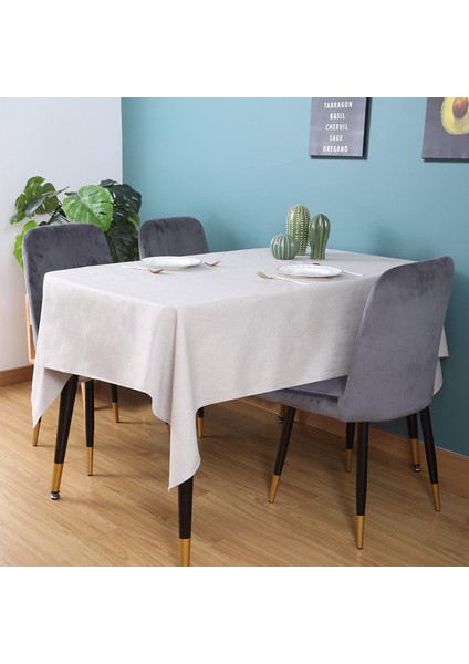 140*240CM Klasik Tarz Masa Örtüsü (Beyaz) (Yurt Dışından) modelleri