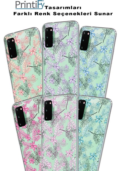 Apple iPhone 8 Plus Uyumlu Kapak Floral Colors Tasarımlı Şeffaf Silikon Kılıf indirimleri