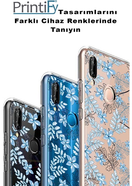 Apple iPhone 11 Pro Max Uyumlu Kapak Floral Colors Tasarımlı Şeffaf Silikon Kılıf fırsatları