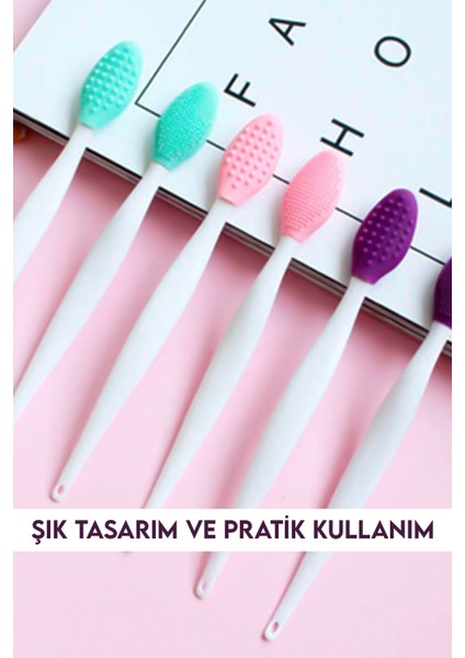 Siyah Nokta Ve Cilt Temizleme Aparatı Uzun Sap Mor