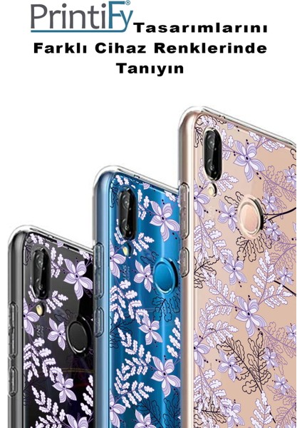 Apple iPhone 14 Pro Max Uyumlu Kapak Floral Colors Tasarımlı Şeffaf Silikon Kılıf fırsatları