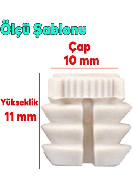 Şerit Dübel 10X11 Plastik M6 (25 Adet)