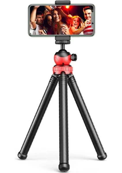 30 cm Esnek Tripod Gorillapod Dslr Telefon Kamera Tripodu Standı + Telefon Tutacağı