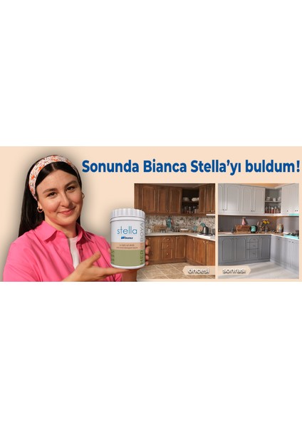 Stella Su Bazlı Saf Akrilik Boya 1 lt Kırık Beyaz