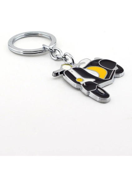 Sari Siyah Vespa Motor Scooter Italy Metal Anahtarlik fiyatları