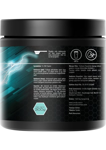 Nutrition Taurine 300 gr modelleri
