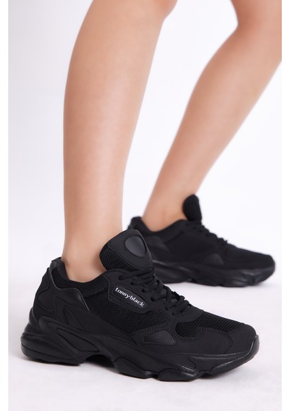 Unisex Siyah Siyah Spor Ayakkabı Zhr