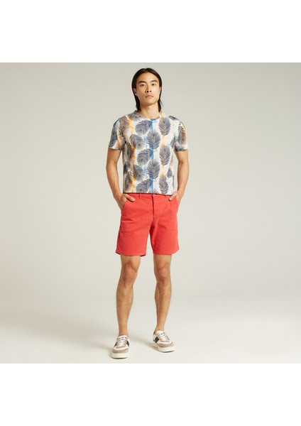 Nautıca Erkek Kırmızı Slım Fıt Bermuda Şort B35800T.6SR