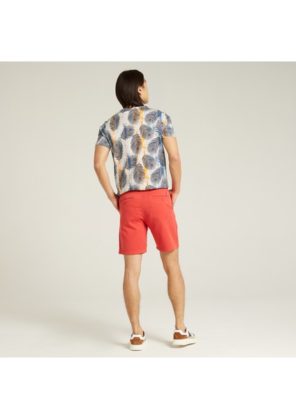 Nautıca Erkek Kırmızı Slım Fıt Bermuda Şort B35800T.6SR fiyatları