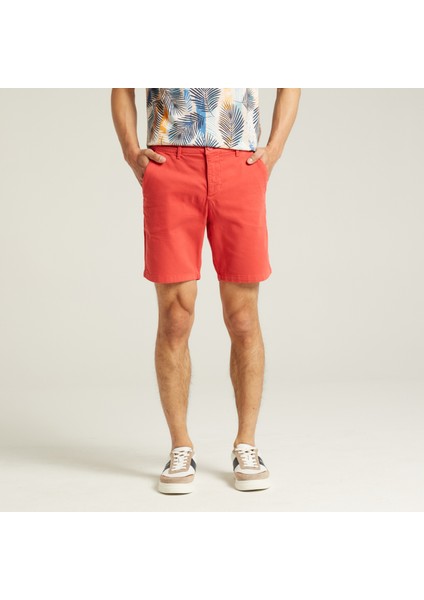 Nautıca Erkek Kırmızı Slım Fıt Bermuda Şort B35800T.6SR modelleri
