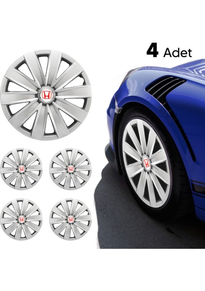 Honda City 16 Inç Uyumlu Jant Kapağı 4'lü Takım Gri 2416 fırsatları
