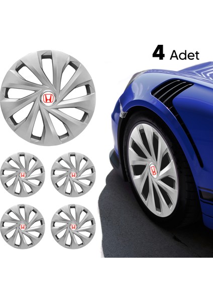 Honda City 16 Inç Uyumlu Jant Kapağı 4'lü Takım Gri 2716 fırsatları