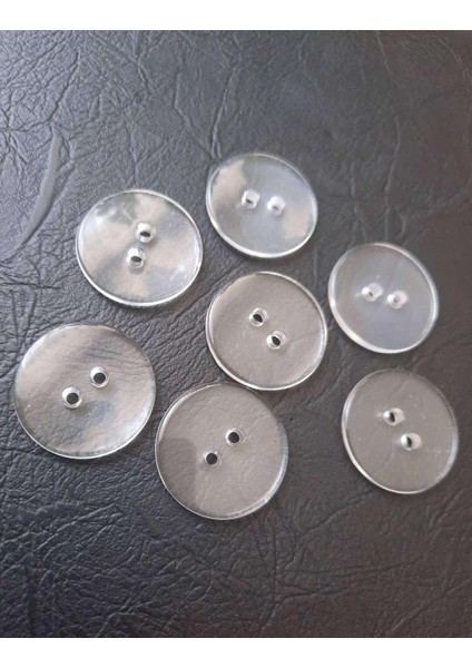 Düğme Seffaf 1,5 cm 1 Paket 25 Adet