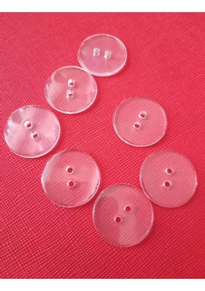 Düğme Seffaf 1,5 cm 1 Paket 25 Adet