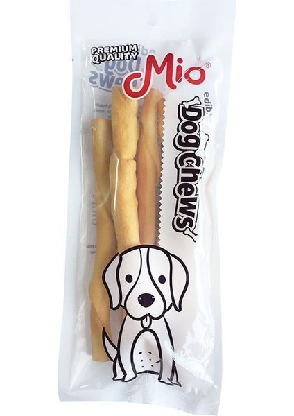 Füme Çubuk Burgu Çubuk 15 cm Köpek Kemiği 5 Adet x 10 gr