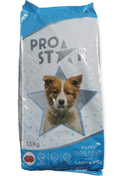 Pro Star Puppy Kuzu Etli ve Pirinçli Yavru Köpek Maması 15 kg