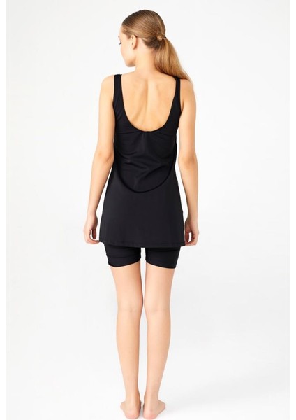 3382 Siyah Yeni Askılı Şortlu Yüzücü Mayo fiyatları