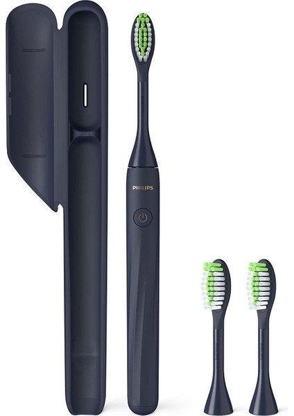 One Sonicare Pilli Diş Fırçası, Fırça Başlığı Paketi Mavi