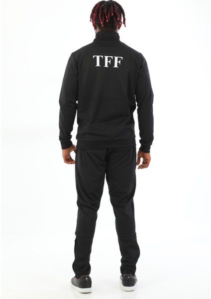 Tff Armalı ve Yazılı Erkek Siyah Antrenman Eşofman Takımı K0154 fiyatları