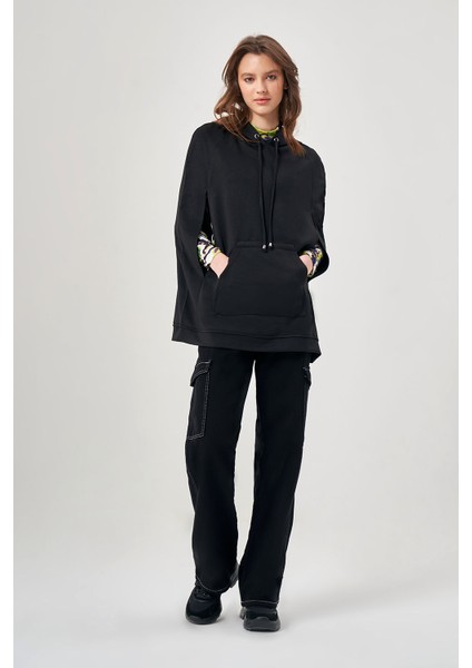 Pelerin Siyah Sweatshirt modelleri
