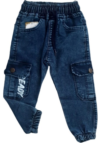 Beli Lastikli Kargo Cepli Erkek Çocuk Jean