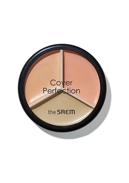 The Saem Cover Perfection Triple Pot 3'lü Kapatıcı Paleti - 01 Correct Beige