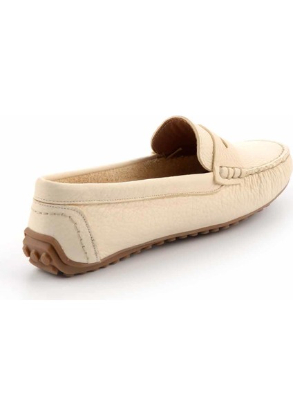 Bej Leather Kadın Loafer Ayakkabı K01257020203 fırsatları