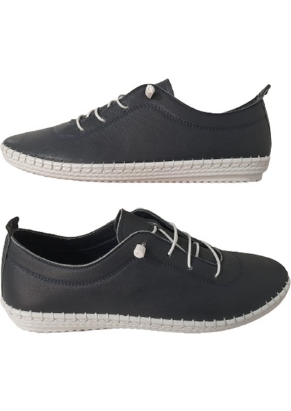 Erkek Lacivert Spor Şık Ayakkabı