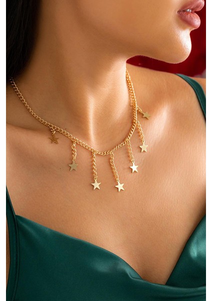 Sallantılı Yıldız Kolye