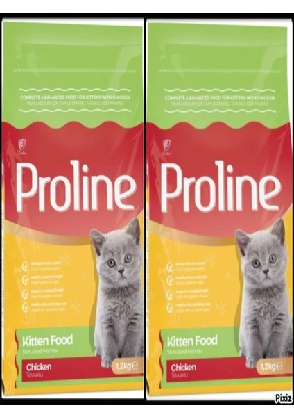 Pro Line Kıtten Tavuklu Yavru Kedi Maması 1.2 kg X2 Adet