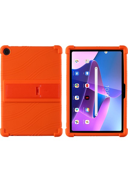 Lenovo M10 3 Tablet Pc Kasası 10.1 Inç Düşmeyi Önleyici Braket Silikon Kılıf (Yurt Dışından)