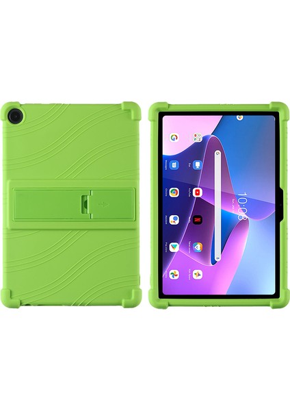 Lenovo M10 3 Tablet Pc Kasası 10.1 Inç Düşmeyi Önleyici Braket Silikon Kılıf (Yurt Dışından)