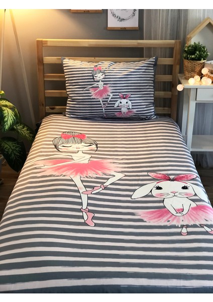 Balerin Kız ve Tavşan Dekorafit Örtü 51