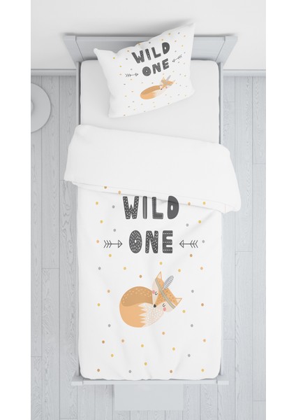 Evmila Dijital Baskı Tilki Kadife Örtü Yastık Seti 1181